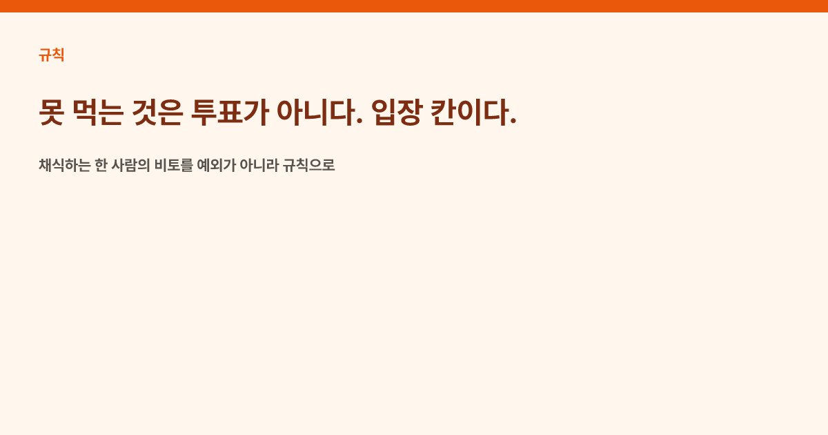 비토는 안전 확인이라고 적은 카드