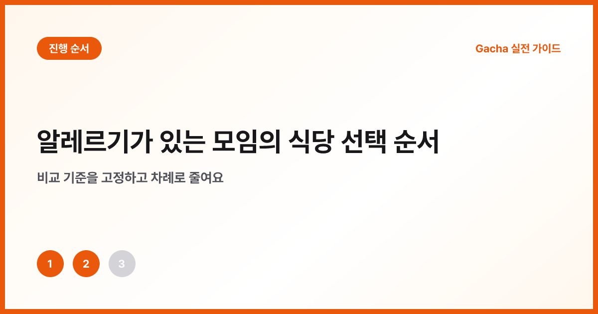 재료와 교차접촉을 식당에 확인하는 전화 절차